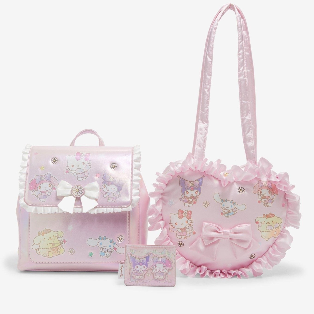 Pink Heart-Shaped Ruffle Bag - Picture 4 of 4